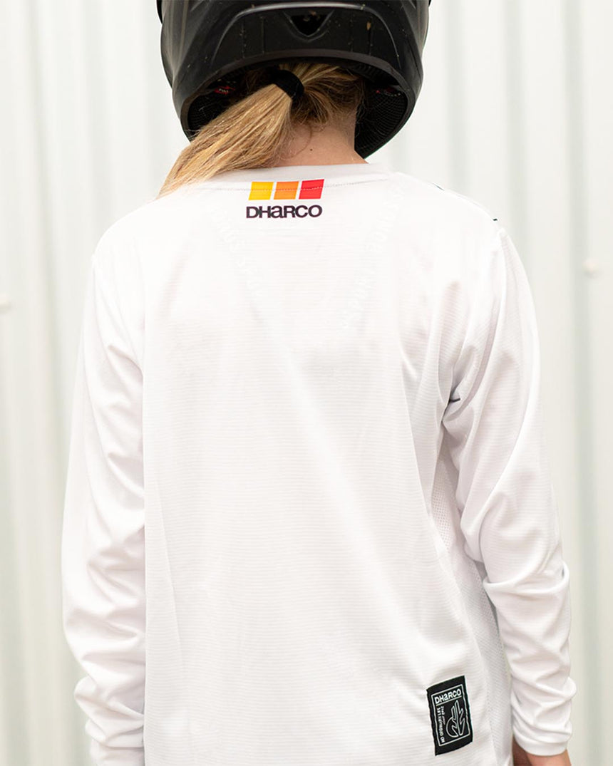 Youth Gravity Jersey | Pinkbike Team Replica White