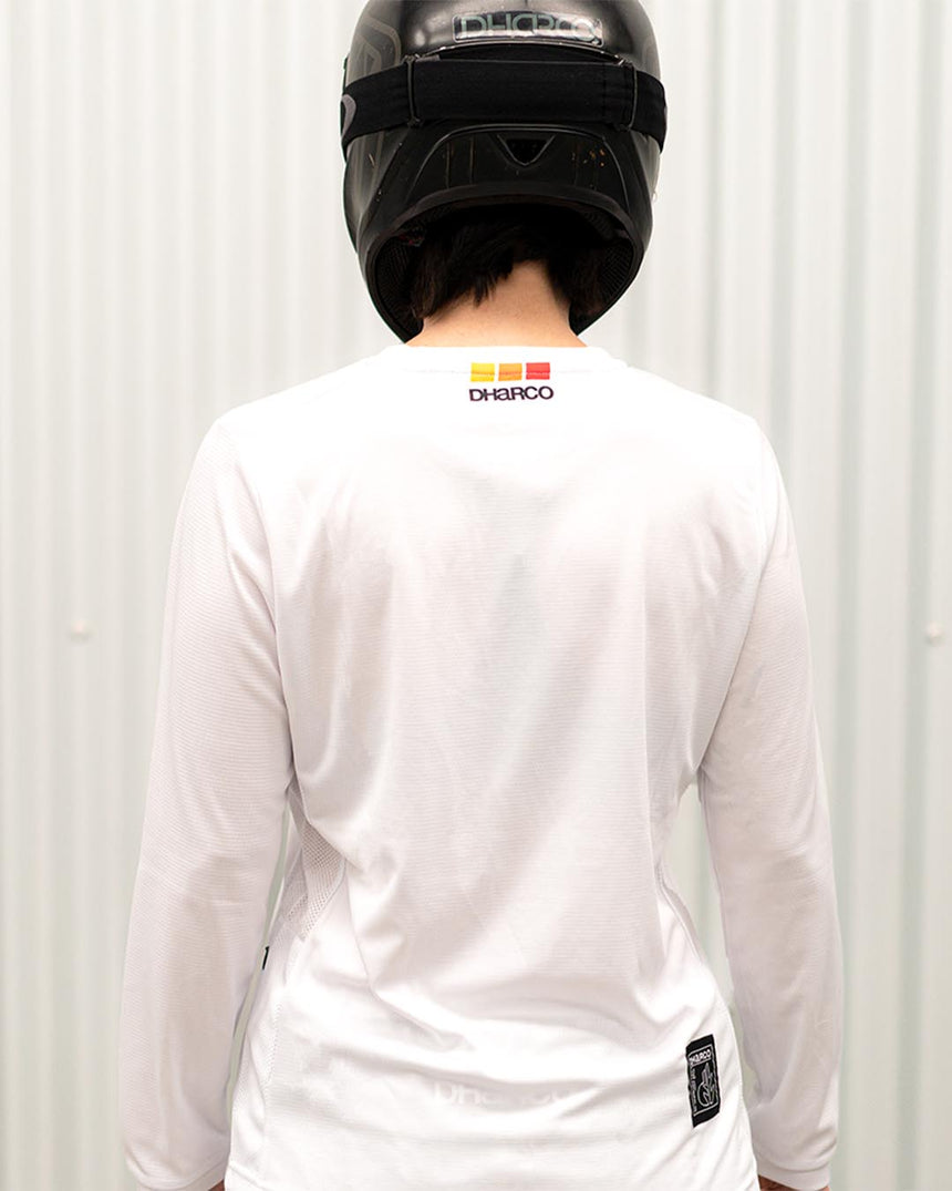Womens Gravity Jersey | Pinkbike Team Replica White