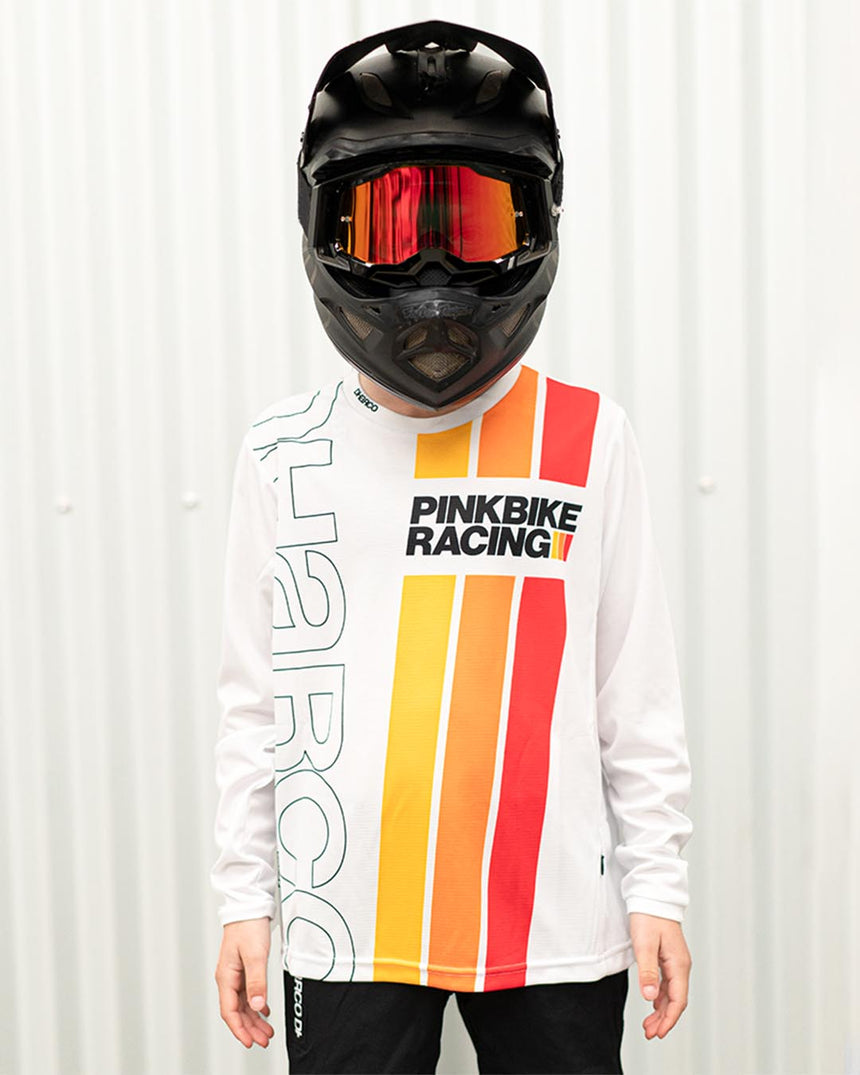 Youth Gravity Jersey | Pinkbike Team Replica White
