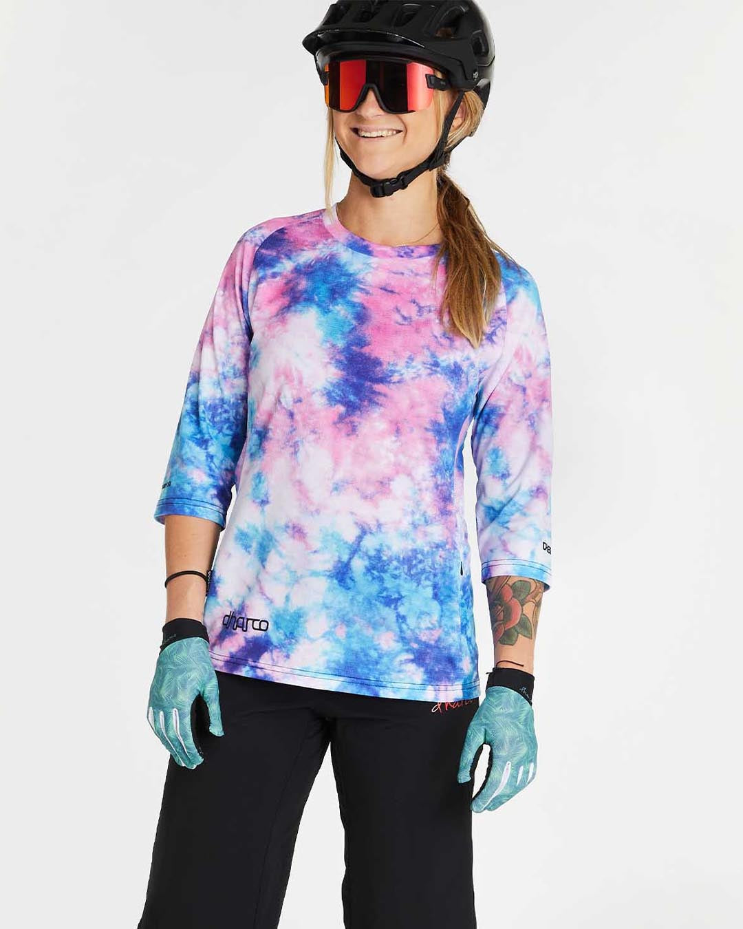 Womens 3/4 Sleeve MTB Jersey - Tie Dye | DHaRCO – DHaRCO CANADA