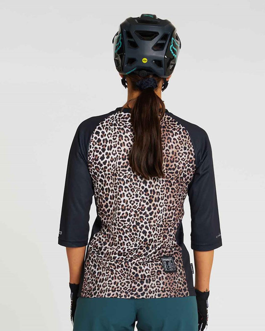 Womens 3/4 Sleeve Jersey | Leopard | 3/4 Sleeves | WOMENS TOPS | DHaRCO | Image 2 of 2