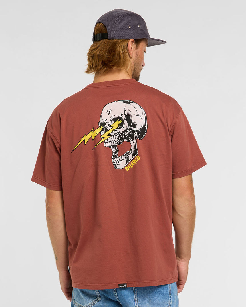 Tee en coton pour homme | Rouille | Manches courtes | HAUTS POUR HOMMES | DHaRCO | Image 2 sur 6