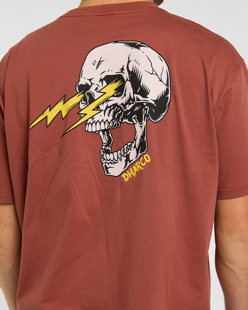 Tee en coton pour homme | Rouille | Manches courtes | HAUTS POUR HOMMES | DHaRCO | Image 6 sur 6