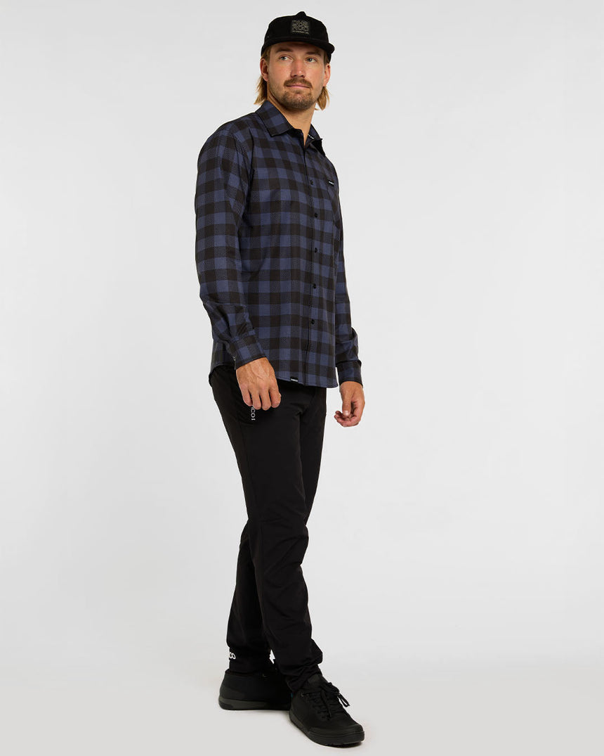 Mens Tech Long Sleeve Shirt | Jet