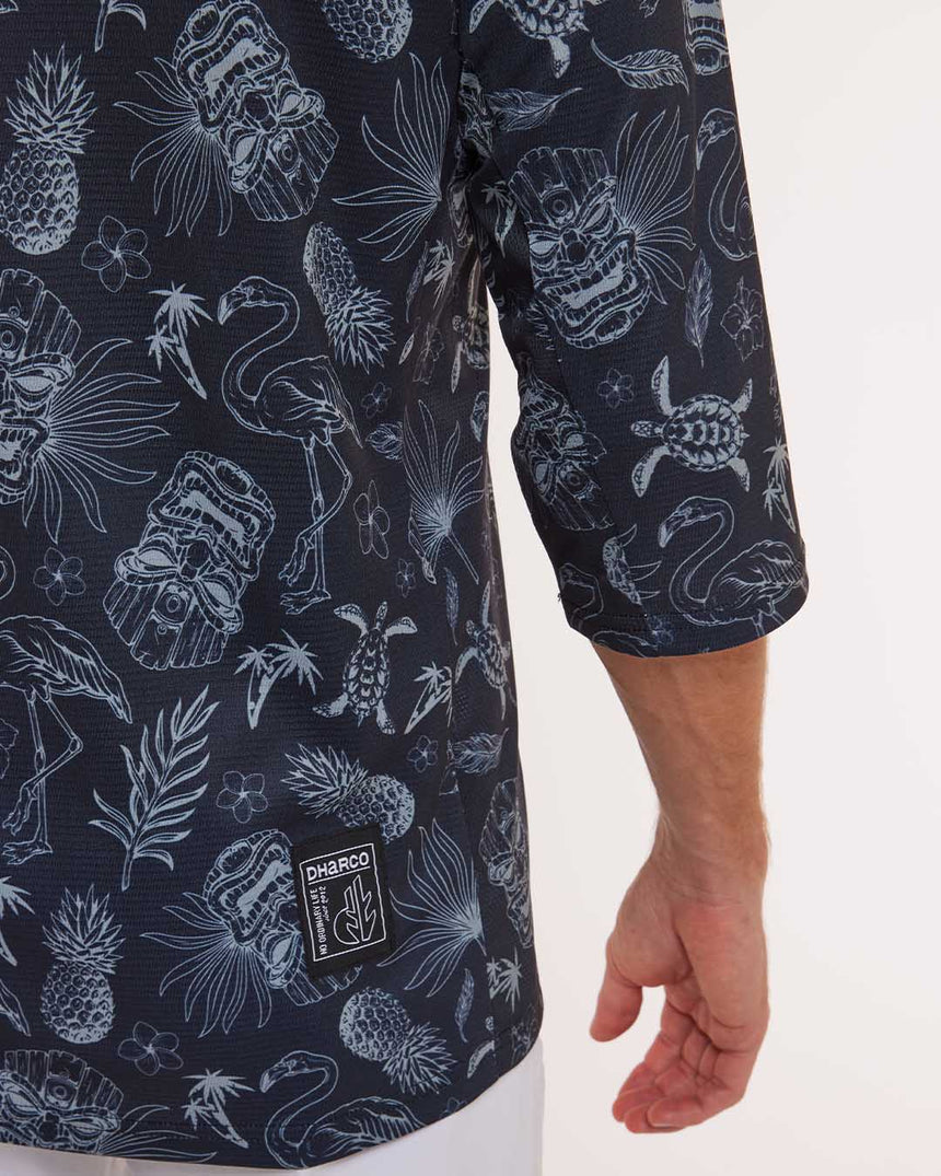 Mens 3/4 Sleeve Jersey | Dark Fraser