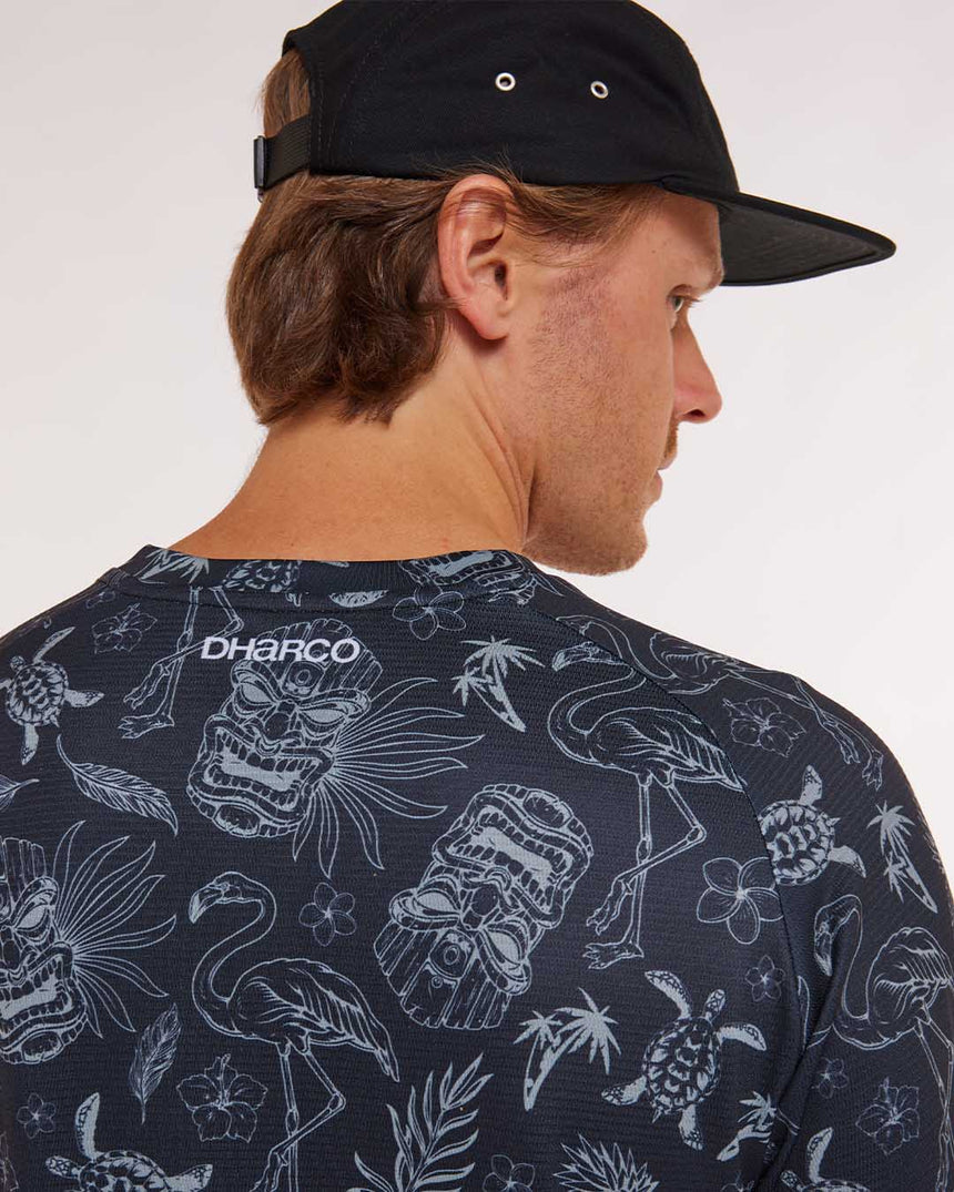 Mens 3/4 Sleeve Jersey | Dark Fraser