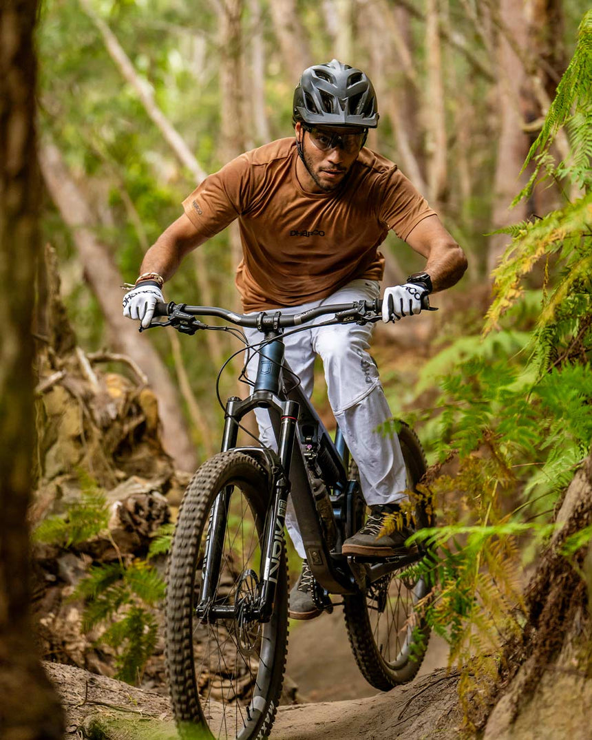 Mens Short Sleeve Tech Tee | Caramel
