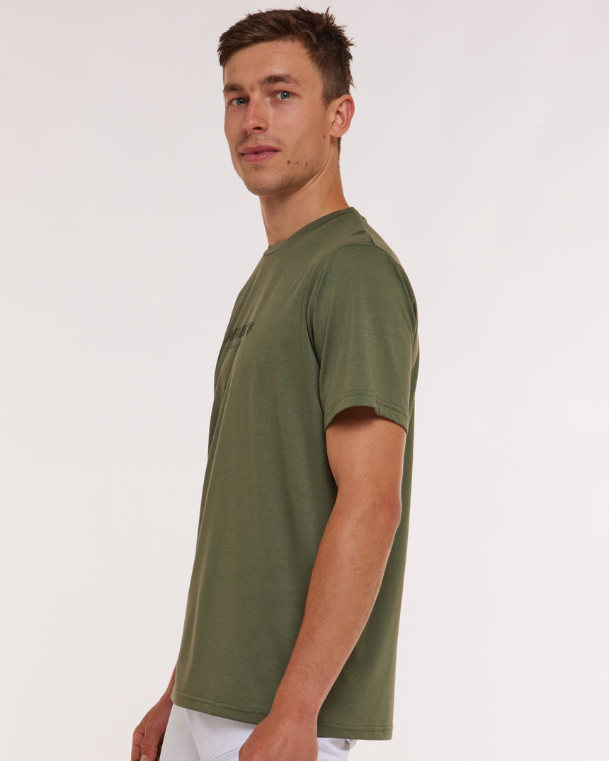 Mens Short Sleeve Tech Tee | Garigal Green