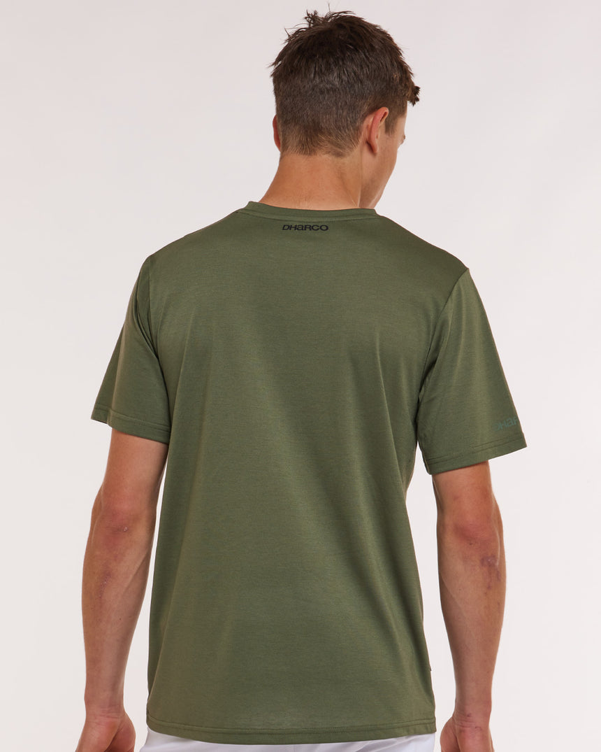 Mens Short Sleeve Tech Tee | Garigal Green