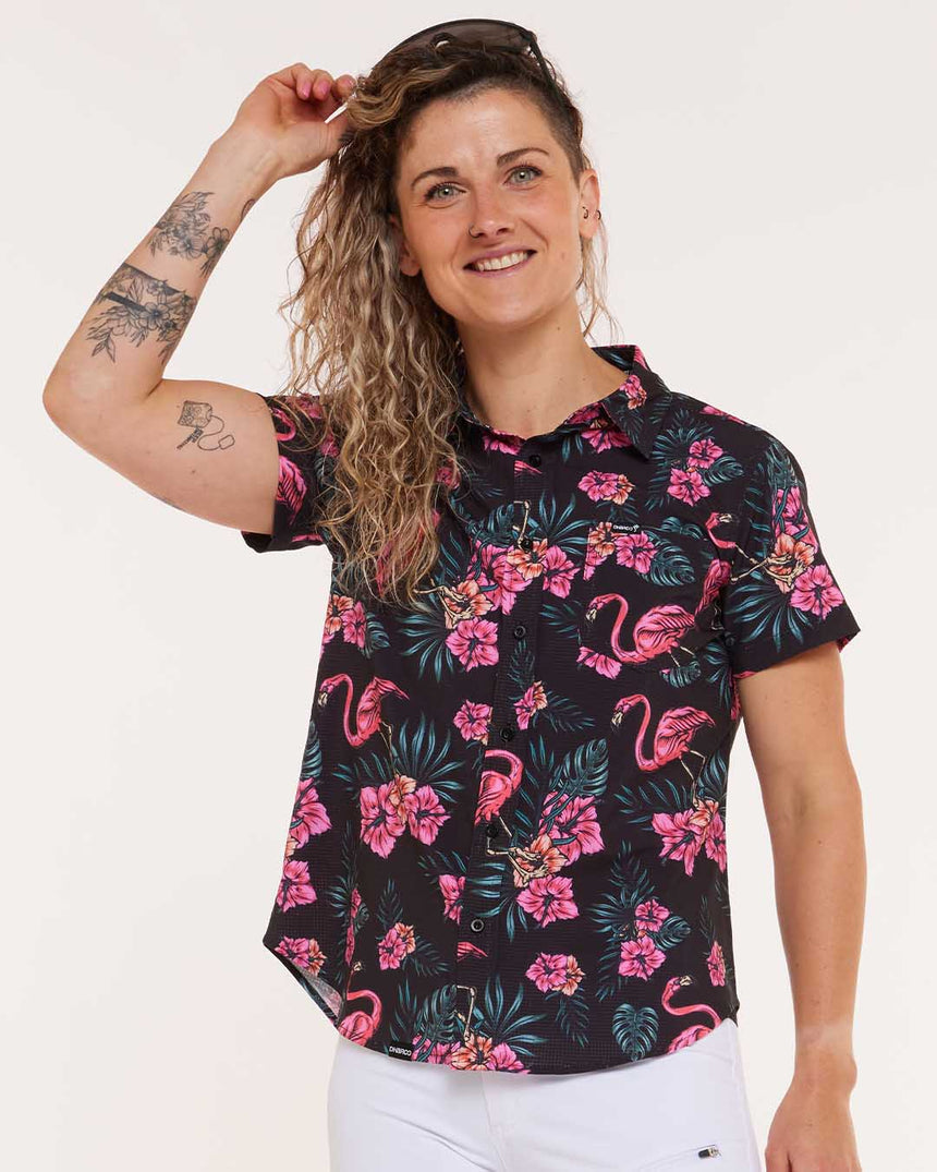 Womens Tech Party Shirt | Parker | Short Sleeves | WOMENS TOPS | DHaRCO | Image 1 of 8