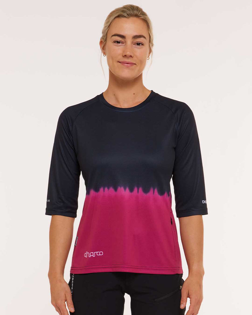 Womens 3/4 Sleeve Jersey | Cherry Dip | 3/4 Sleeves | WOMENS TOPS | DHaRCO | Image 1 of 6