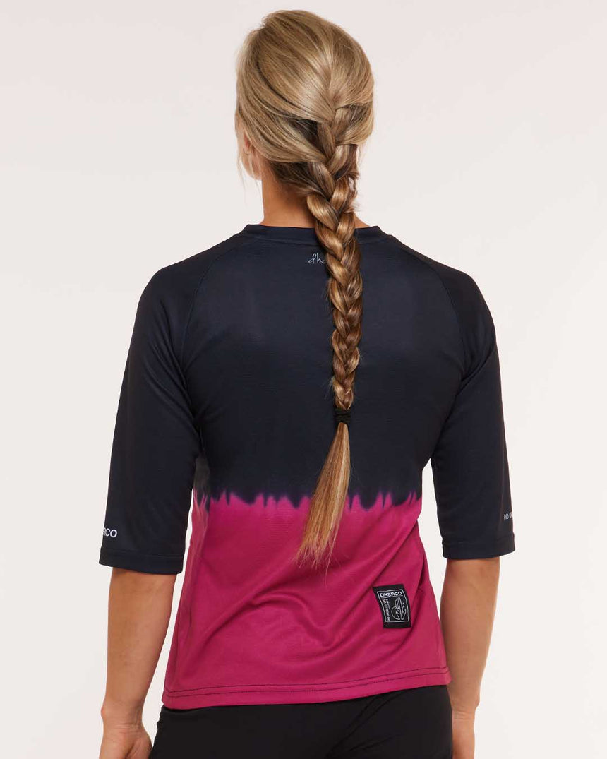 Womens 3/4 Sleeve Jersey | Cherry Dip | 3/4 Sleeves | WOMENS TOPS | DHaRCO | Image 2 of 6