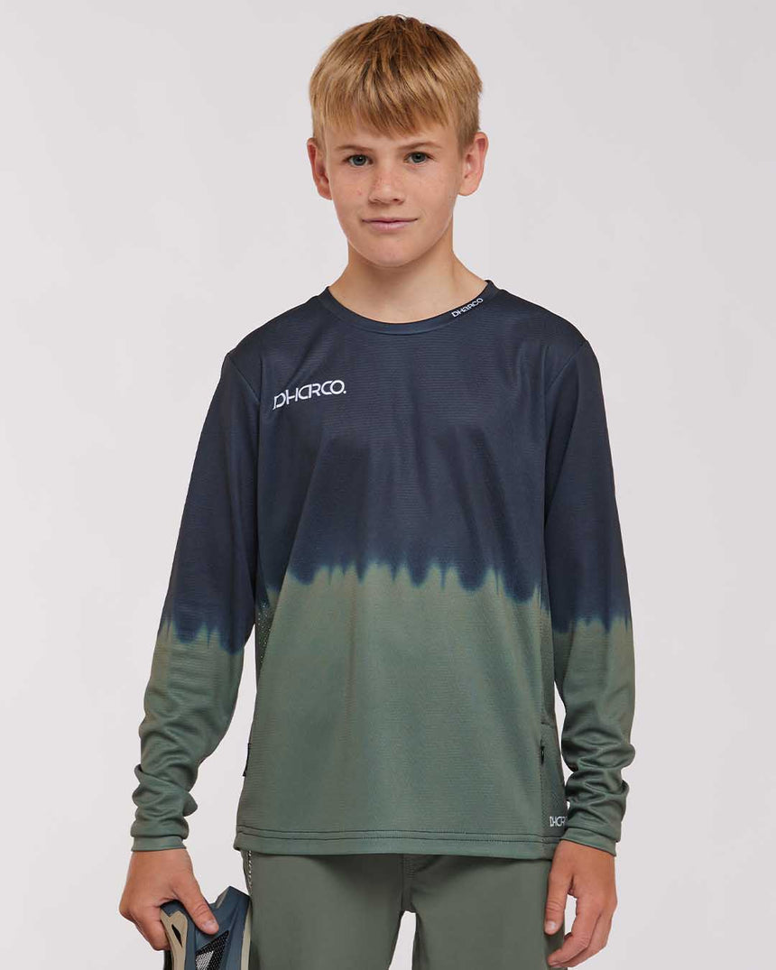 Youth Gravity Jersey | Fade to Black | Long Sleeves | YOUTH TOPS | DHaRCO | Image 1 of 6