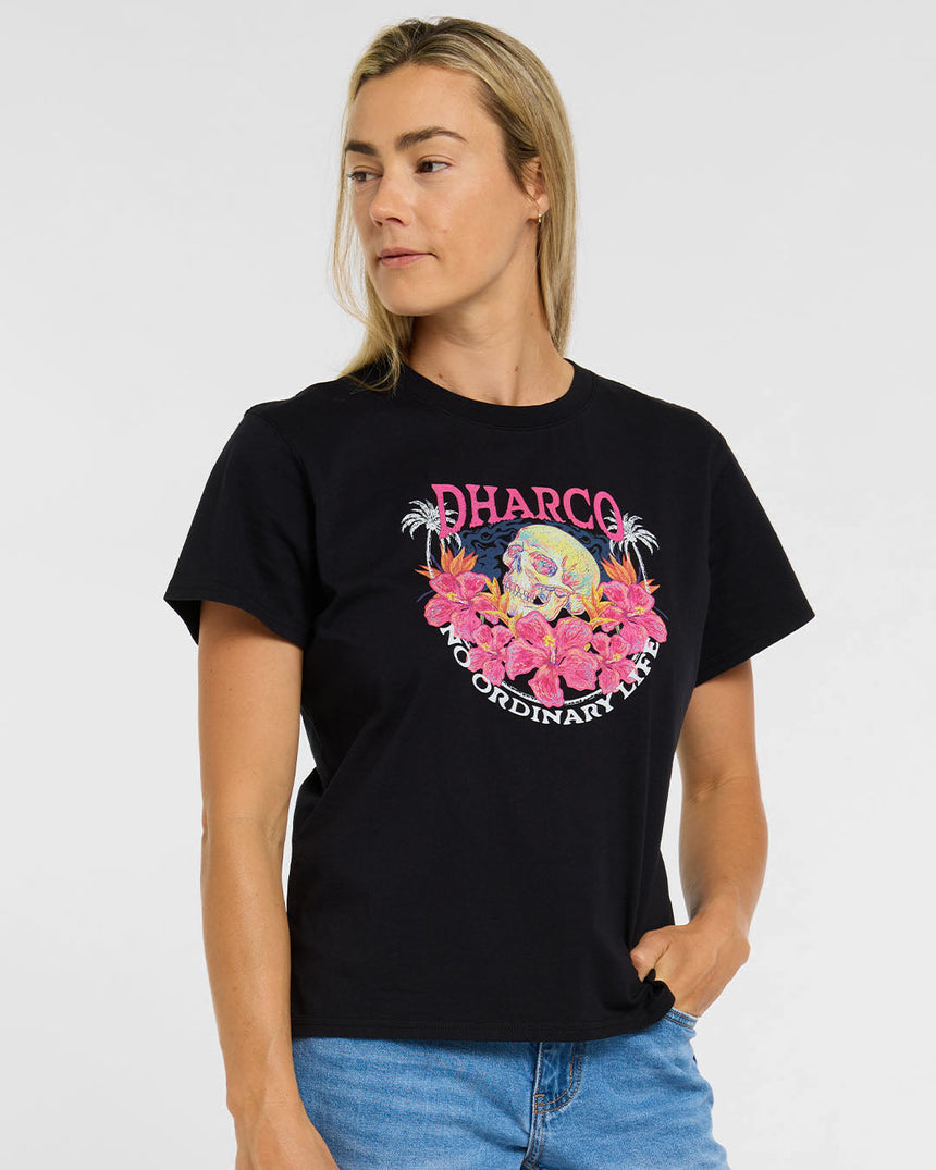Tee en coton pour femme | Paradis | Manches courtes | MAILLOTS FÉMININS | DHaRCO | Image 2 sur 6