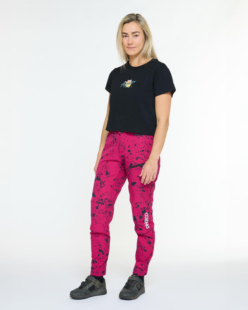 Womens Cotton Crop | Decade of DHaRCO Black | Short Sleeves | WOMENS TOPS | DHaRCO | Image 5 of 6