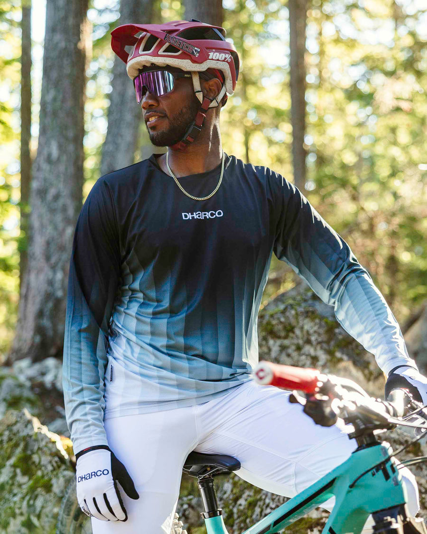 Maillot Race pour homme | Prisme de minuit | Manches longues | HAUTS POUR HOMMES | DHaRCO | Image 8 sur 8