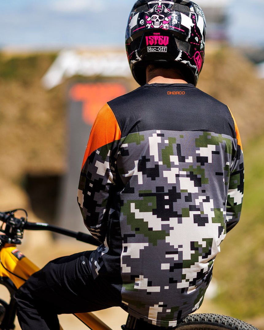 Maillot Race pour homme | Ice-T Camo Édition Signature | Manches longues | HAUTS POUR HOMMES | DHaRCO | Image 2 sur 8