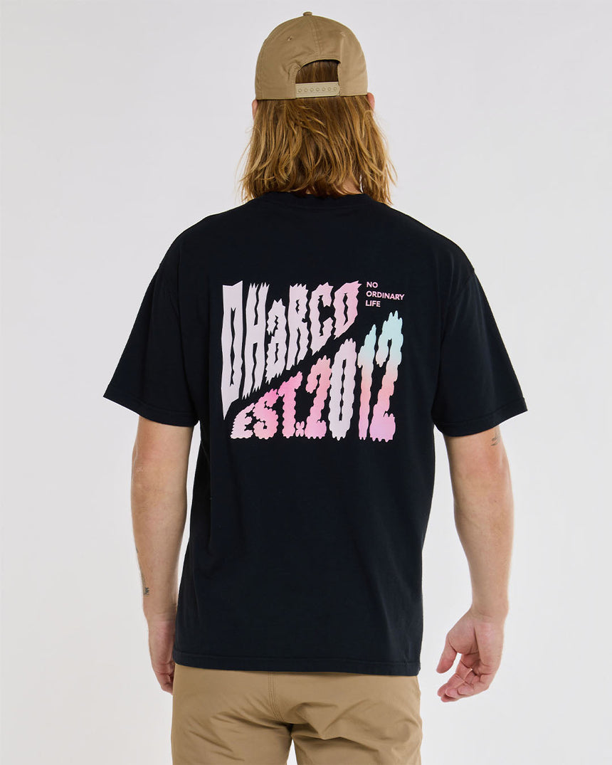 Tee en coton pour homme | Noir | Manches courtes | HAUTS POUR HOMMES | DHaRCO | Image 1 sur 6