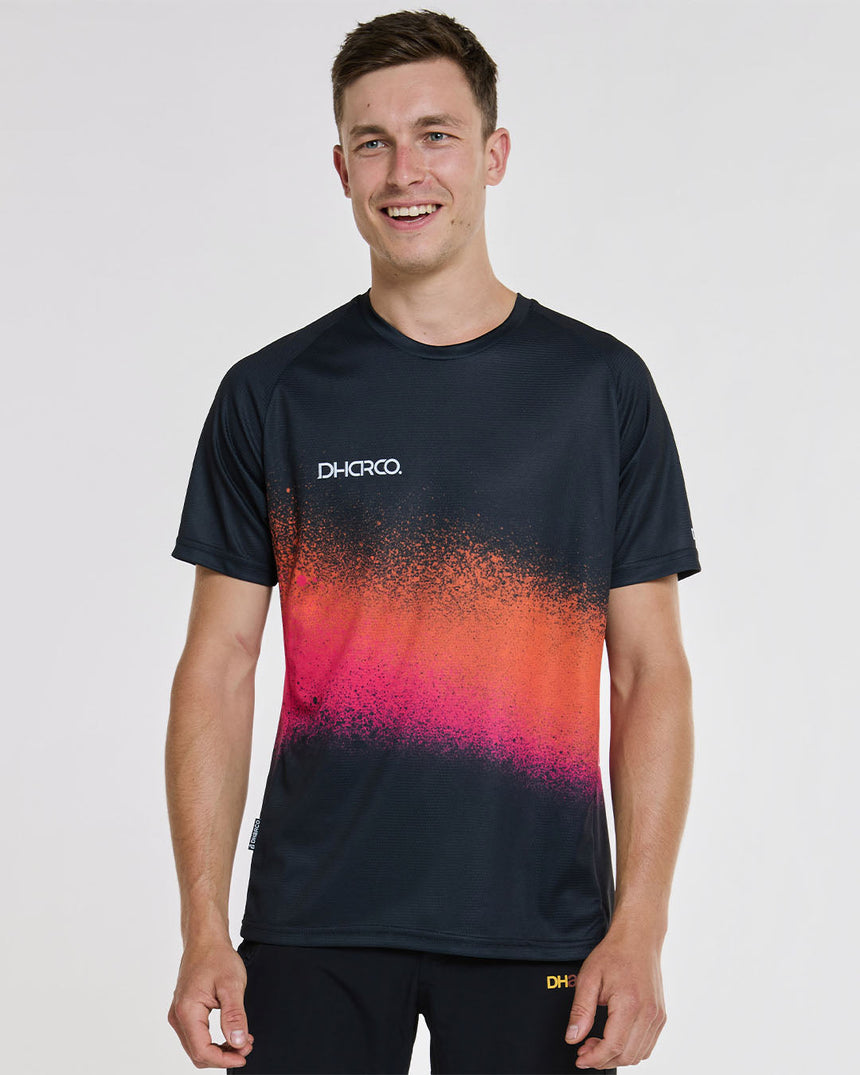 Maillot à manches courtes pour homme | Serpent Noir | Manches courtes | HAUTS POUR HOMMES | DHaRCO | Image 1 sur 6