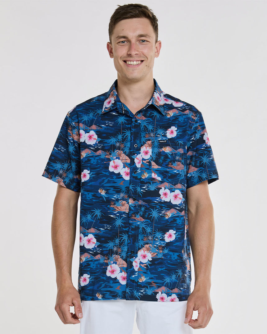 Party Shirt Tech pour homme | Oasis | Manches courtes | HAUTS POUR HOMMES | DHaRCO | Image 1 sur 6