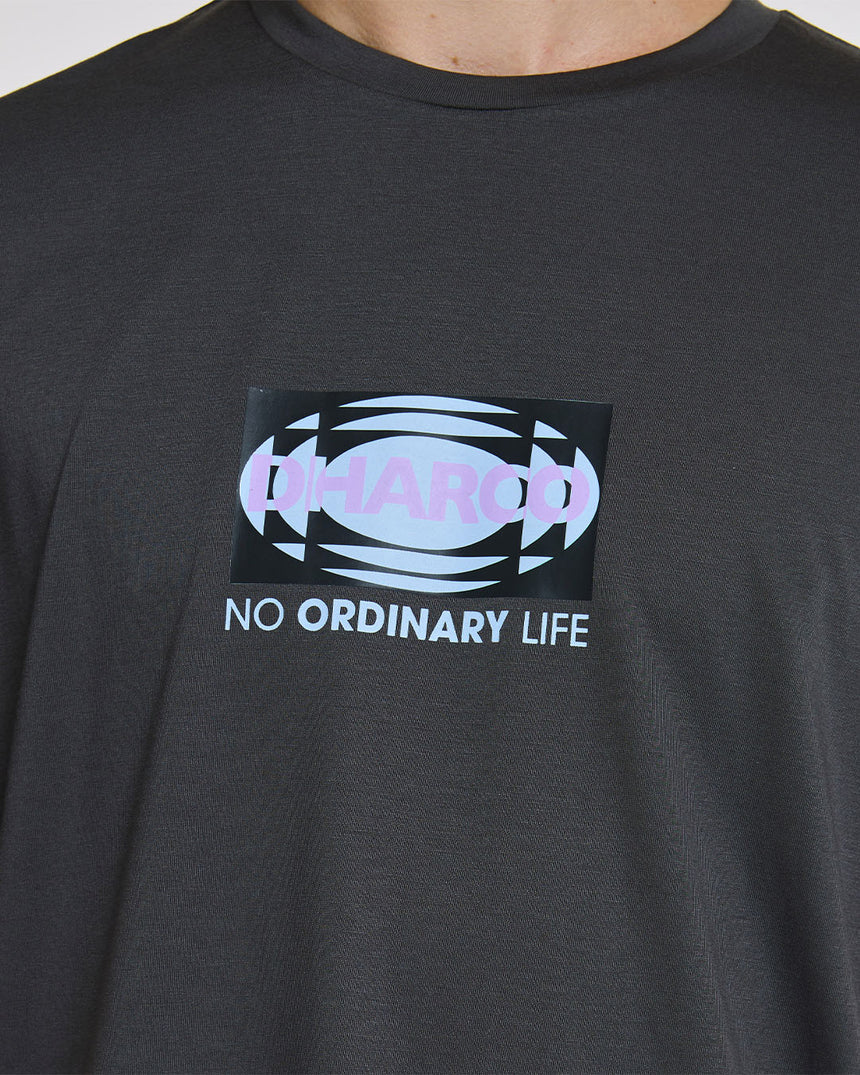 Mens Short Sleeve Tech Tee | Charcoal