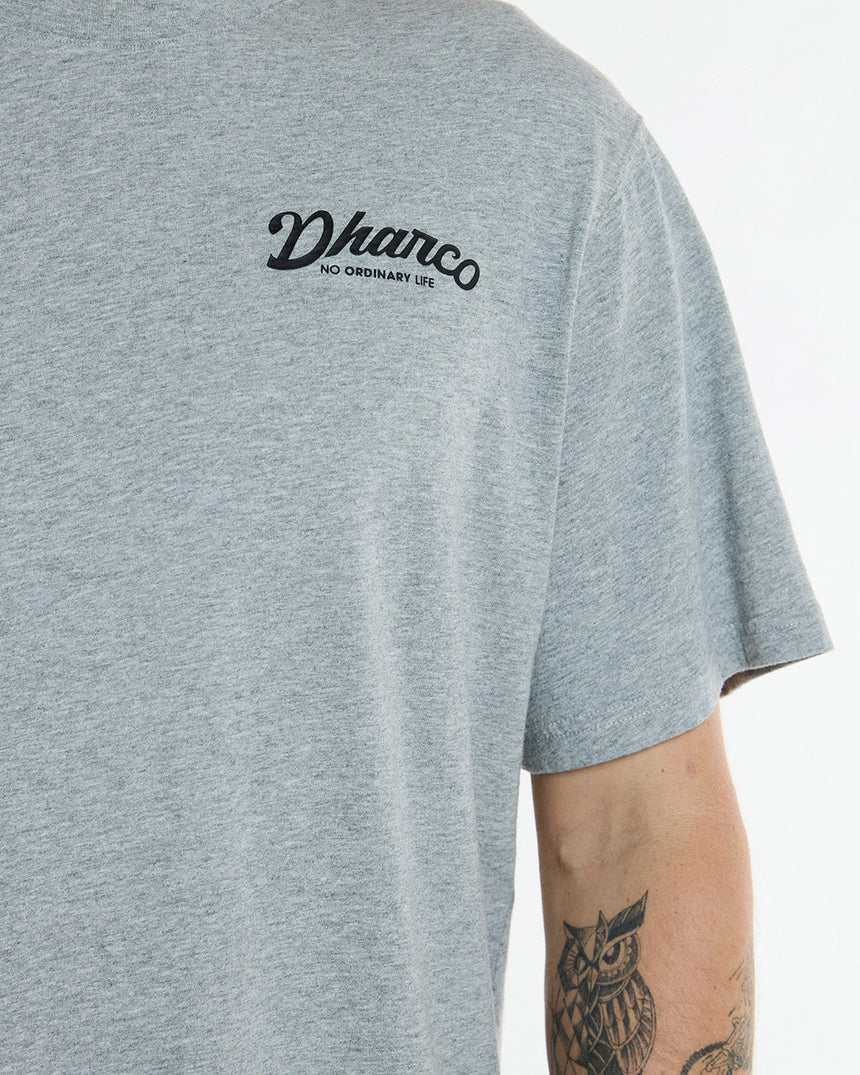 Tee en coton pour homme | Grey Marble | Manches courtes | HAUTS POUR HOMMES | DHaRCO | Image 6 sur 6