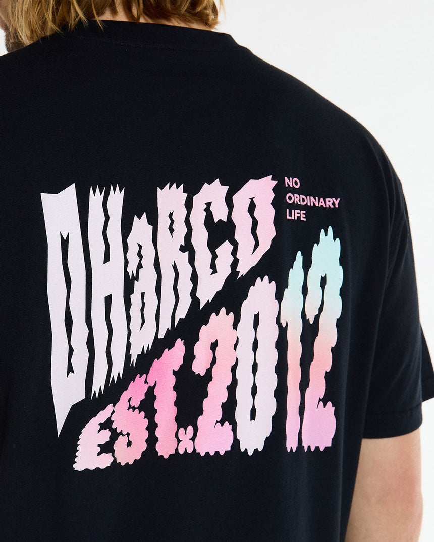 Tee en coton pour homme | Noir | Manches courtes | HAUTS POUR HOMMES | DHaRCO | Image 4 sur 6