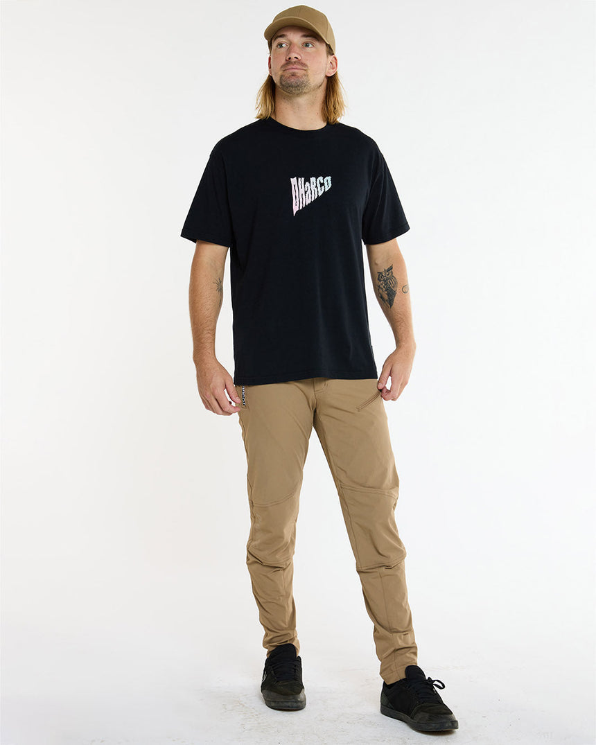 Tee en coton pour homme | Noir | Manches courtes | HAUTS POUR HOMMES | DHaRCO | Image 6 sur 6
