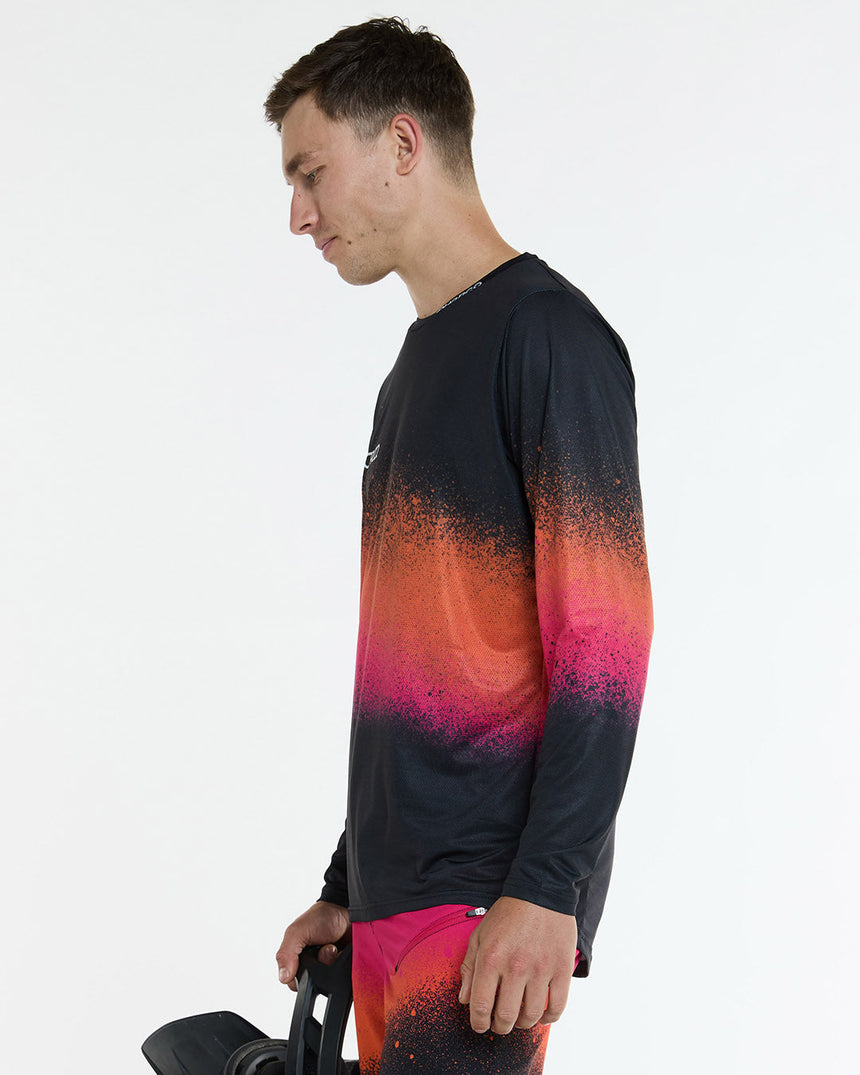 Maillot Race pour homme | Serpent Noir | Manches longues | HAUTS POUR HOMMES | DHaRCO | Image 2 sur 6