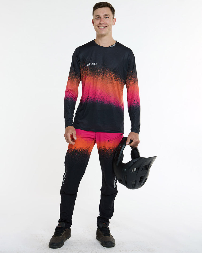 Maillot Race pour homme | Serpent Noir | Manches longues | HAUTS POUR HOMMES | DHaRCO | Image 4 sur 6