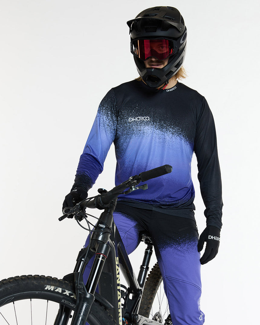 Maillot Race pour homme | Ultra Violet | Manches longues | HAUTS POUR HOMMES | DHaRCO | Image 4 sur 6