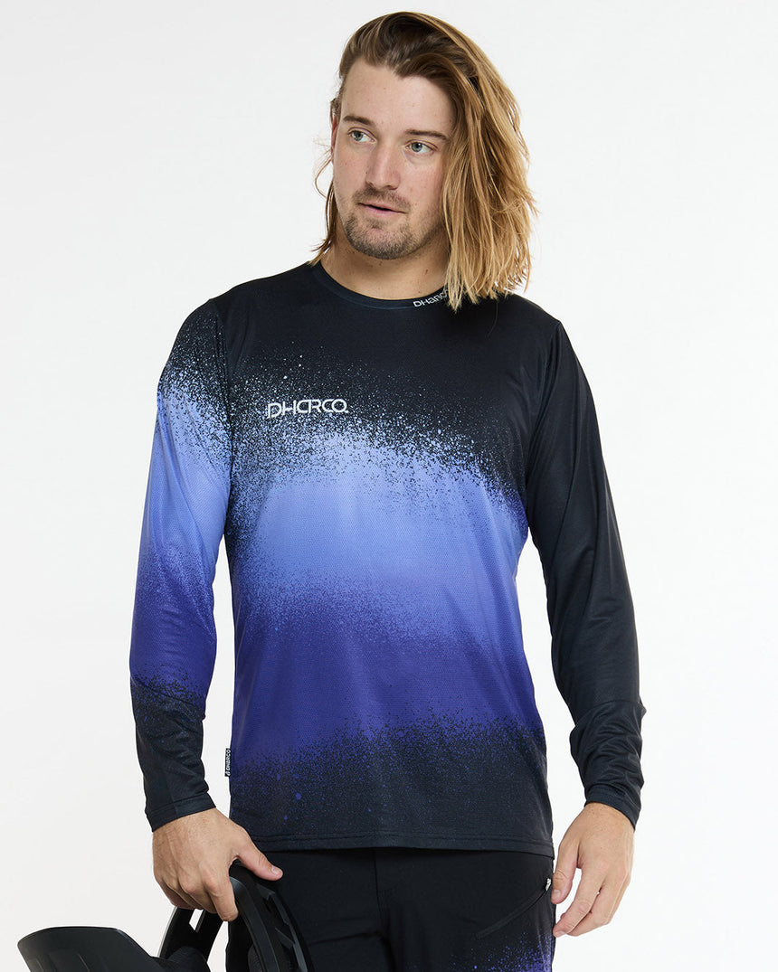 Maillot Race pour homme | Ultra Violet | Manches longues | HAUTS POUR HOMMES | DHaRCO | Image 5 sur 6