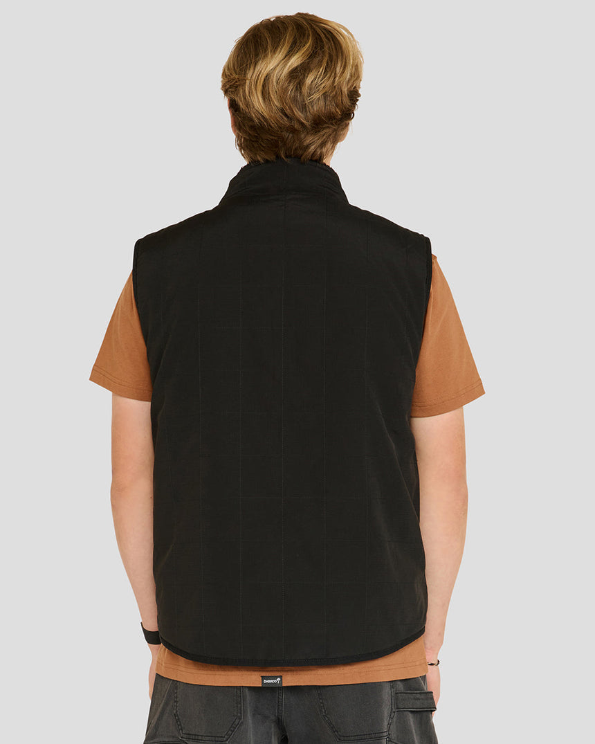 Gilet Sherpa pour hommes | Noir HOMMES | HAUTS Sweats et Polaires | GILET DHaRCO | VTT Image 3 sur 6