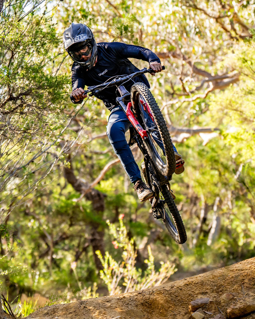 Mens Long Sleeve Tech Tee | Black