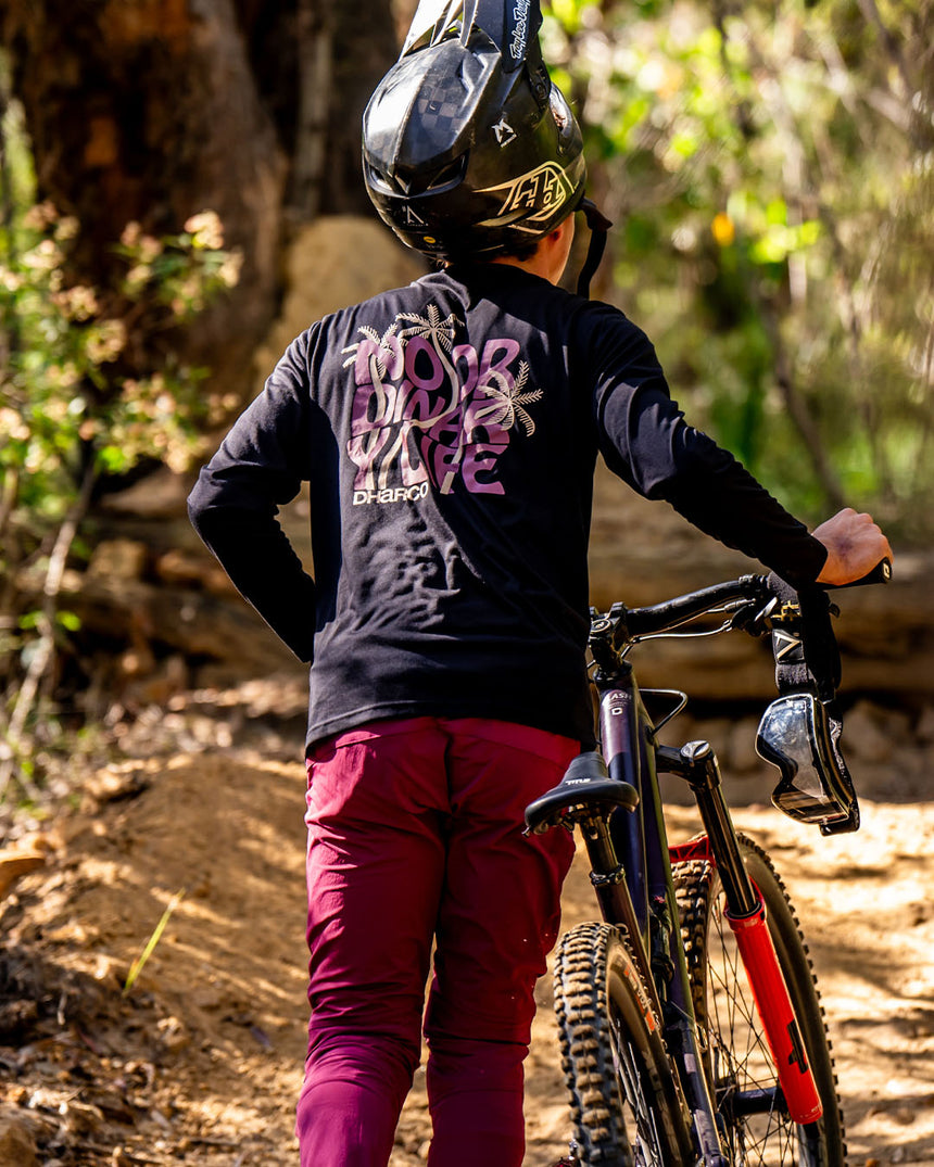 Mens Long Sleeve Tech Tee | Black