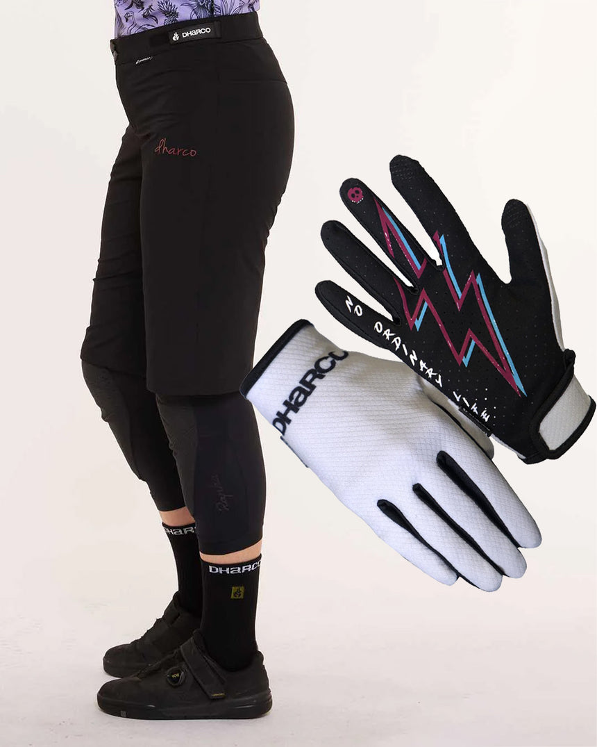 Ensemble shorts et gants pour femme