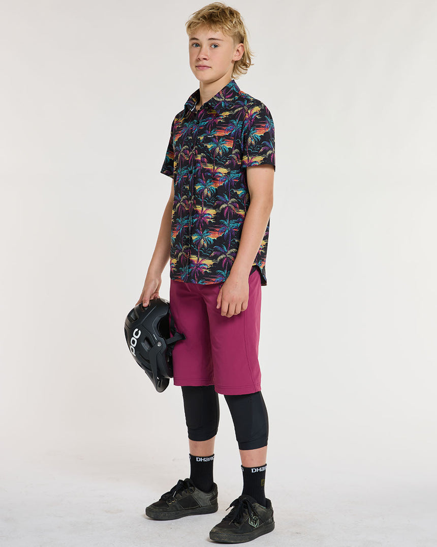 Youth Gravity Shorts | Sangria | Gravity Shorts | YOUTH BOTTOMS | DHaRCO | Image 4 of 6