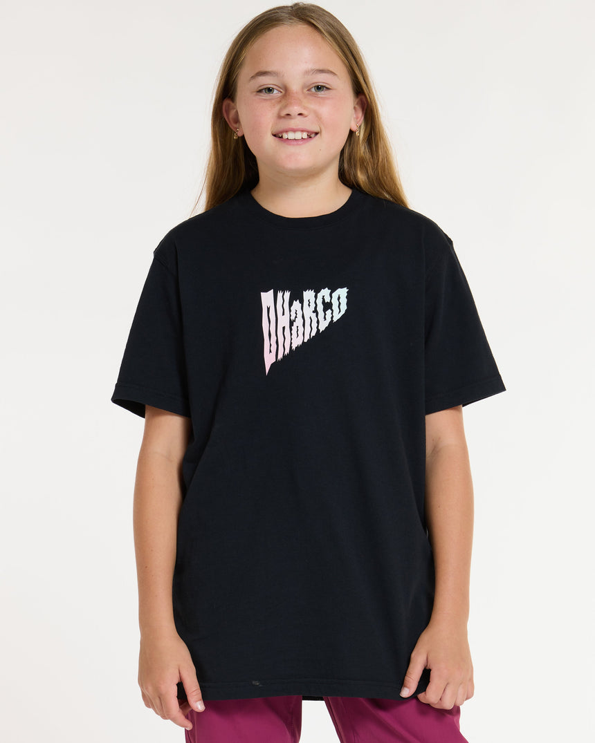 Youth Cotton Tee | Black | Short Sleeves | YOUTH TOPS | DHaRCO | Image 2 of 6
