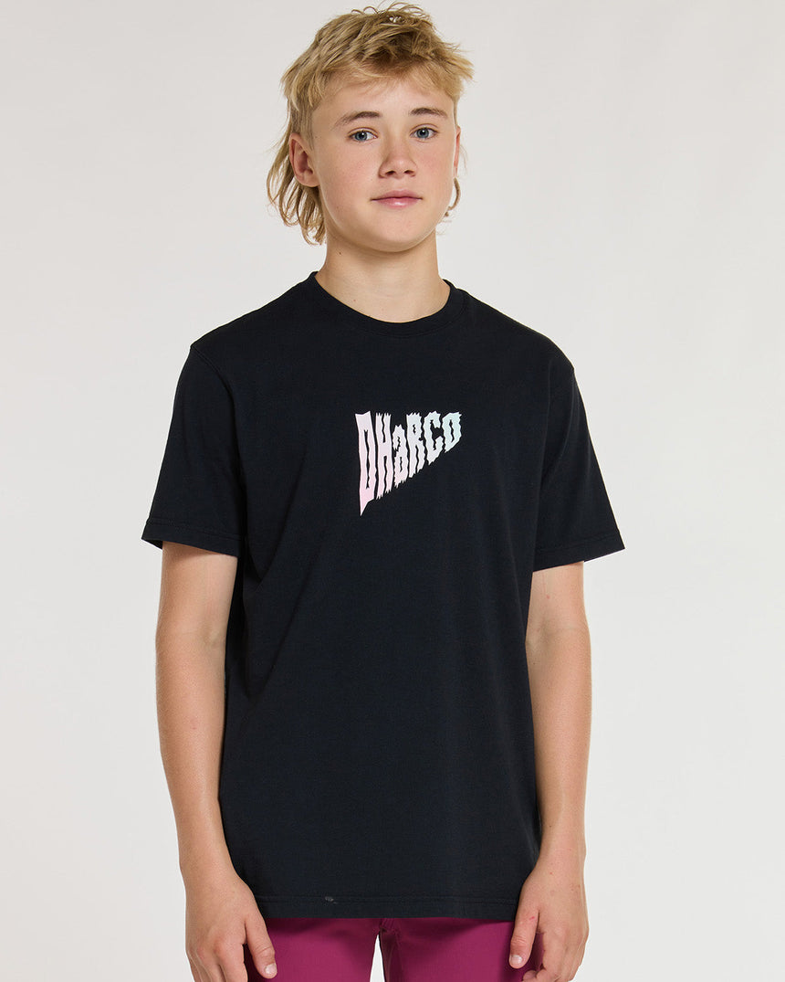 Youth Cotton Tee | Black | Short Sleeves | YOUTH TOPS | DHaRCO | Image 6 of 6