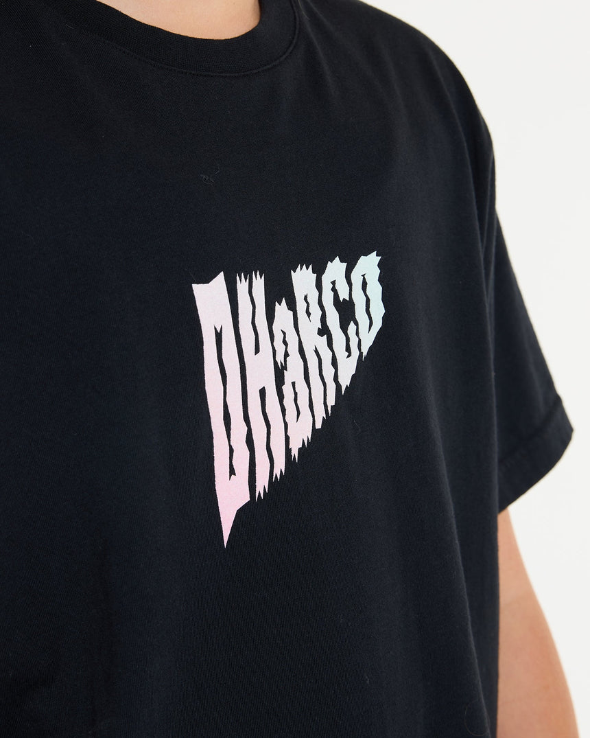 Youth Cotton Tee | Black | Short Sleeves | YOUTH TOPS | DHaRCO | Image 5 of 6