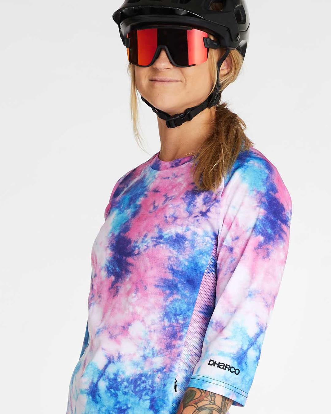 Womens 3/4 Sleeve MTB Jersey - Tie Dye | DHaRCO – DHaRCO CANADA