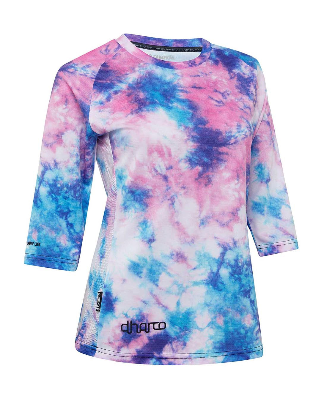 Womens 3/4 Sleeve Jersey | Tie Dye