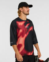 Mens 3/4 Sleeve Jersey | Infrared