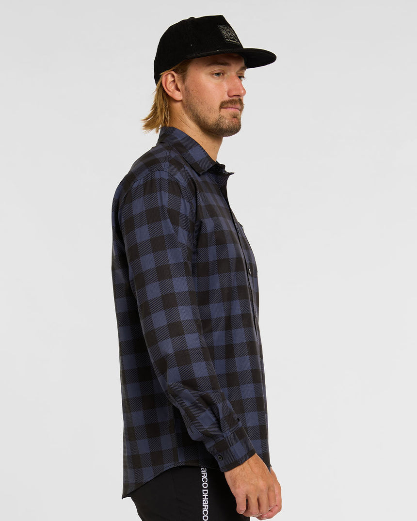Mens Tech Long Sleeve Shirt | Jet