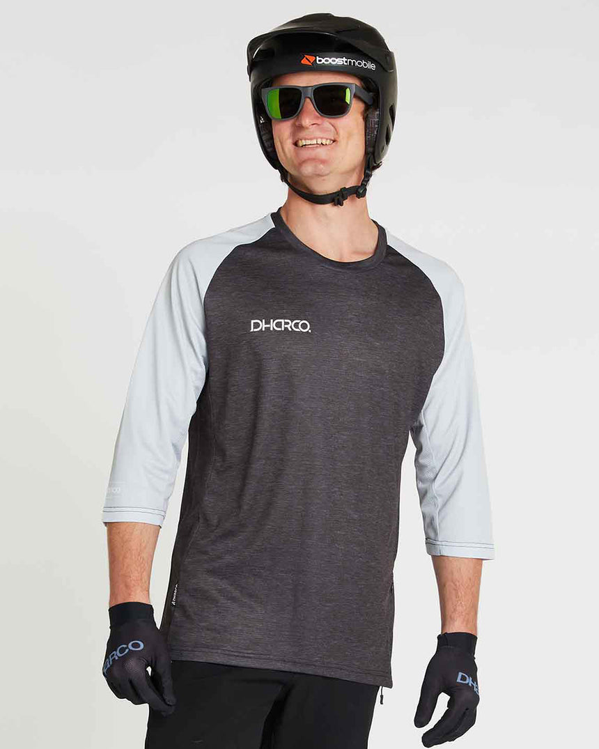 Mens 3/4 Sleeve Jersey | Silver Star