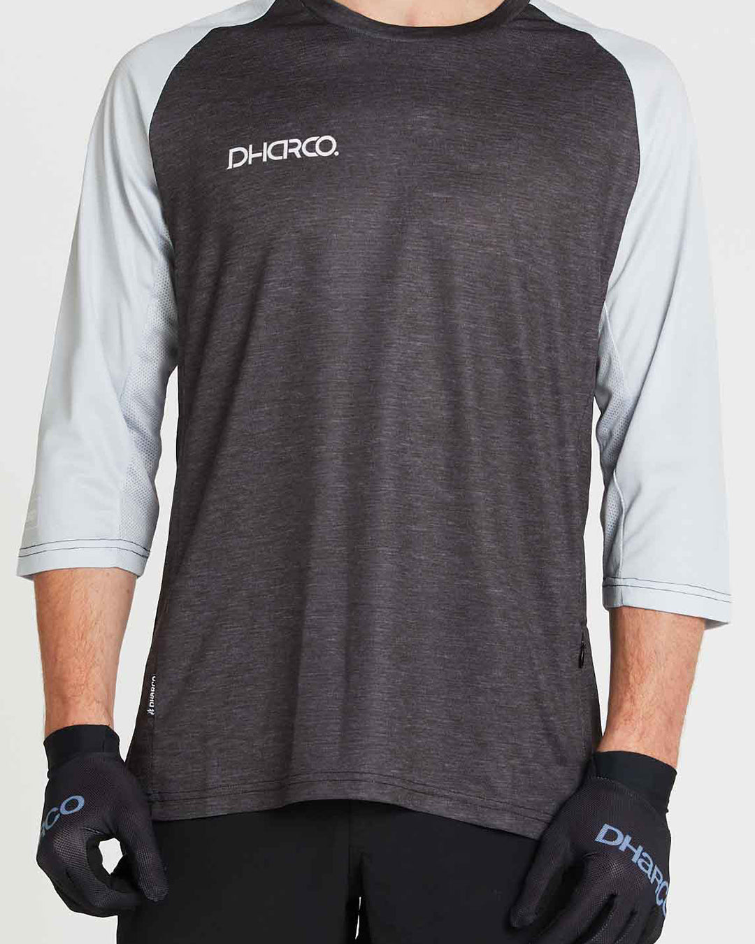 Mens 3/4 Sleeve Jersey  Silver Star - DHARCO CANADA