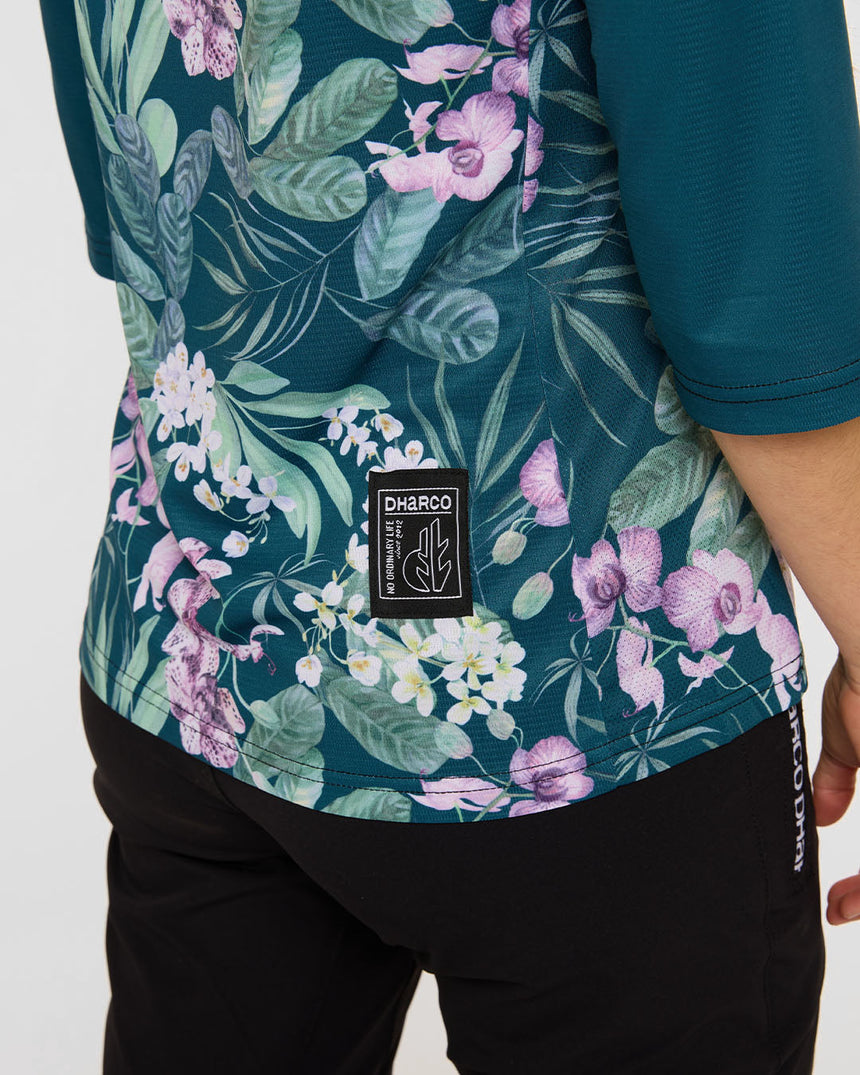 Womens 3/4 Sleeve Jersey | Wild Orchid