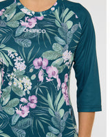 Womens 3/4 Sleeve Jersey | Wild Orchid