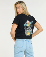 Womens Cotton Crop | Decade of DHaRCO Black | Short Sleeves | WOMENS TOPS | DHaRCO | Image 2 of 6
