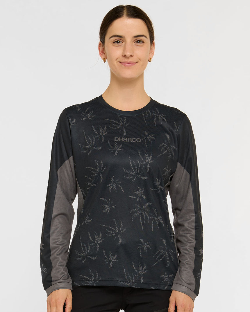Womens Gravity Jersey | Leopard Palm